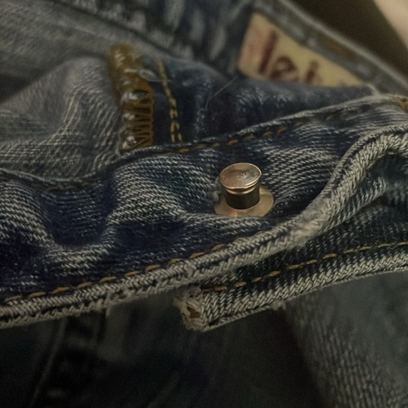 LEI Y2K Sophia Hip Hugger Low Rise Ruffle Denim Skirt 14 Streetwear Fairy Grunge - Picture 5 of 9